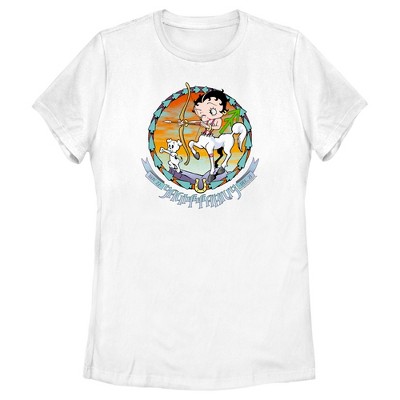 Women's Betty Boop Sagittarius Zodiac T-Shirt