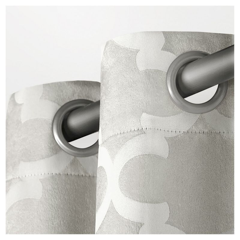 Cartago Insulated Woven Blackout Grommet Top Window Curtain Panel Pair - Exclusive Home&#153;, 3 of 7