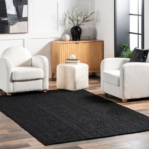 Nuloom Hand Woven Farmhouse Jute Indoor Area Rug - 1 of 4