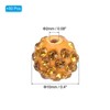 Unique Bargains Sparkling Disco Crystal Rhinestone Clay Beads DIY Craft Round Bead 0.4" 50 Pcs - 2 of 4