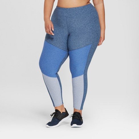 Ellos Women's Plus Size Leggings - 1x, Blue : Target