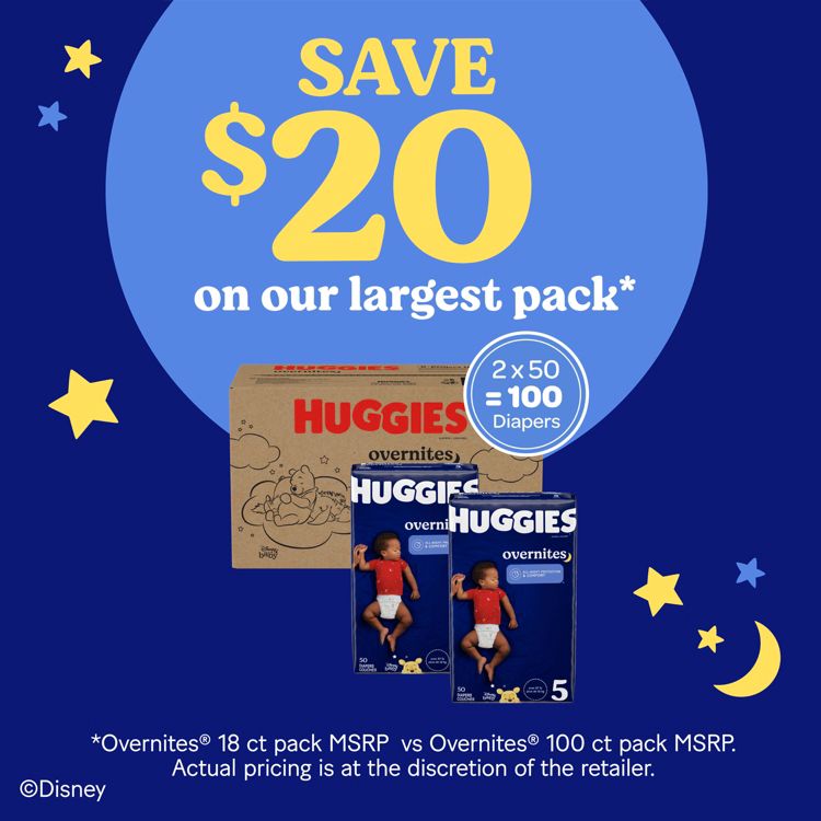 Huggies Overnites Nighttime Baby Diapers – (Select Size and Count), 5 of 12