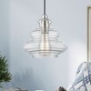 Livex Lighting Everett 1 - Light Pendant in  Brushed Nickel/Polished Chrome - 4 of 4
