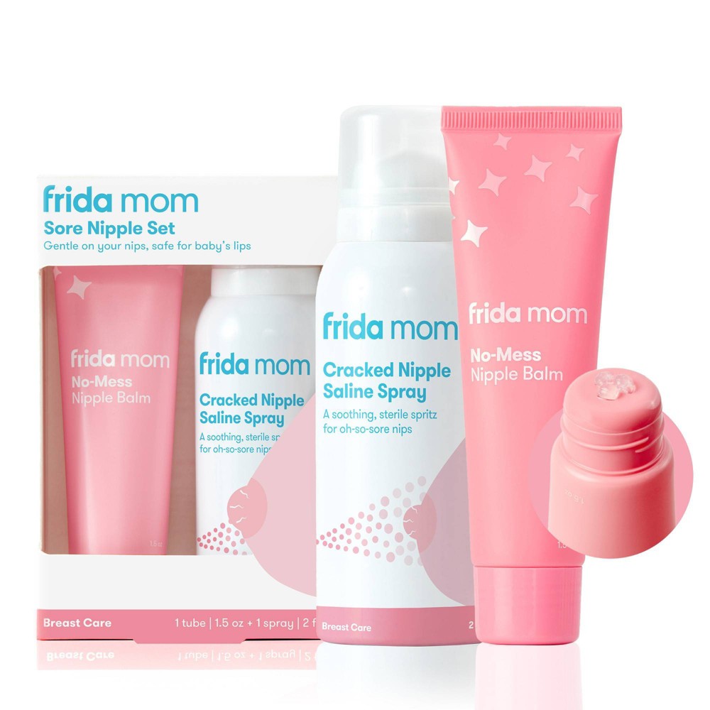 Frida Mom Breastfeeding Sore Nipple Set - 3.5oz/2pk