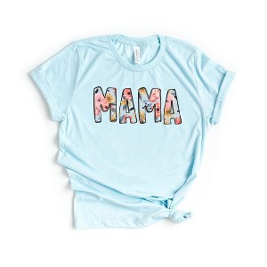 Simply Sage Market Women's Mama Summer Floral Short Sleeve Graphic Tee - 1 of 2