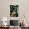 Art Remedy Entrance with Fountain Impresionism Landscape Wall Art Framed - 2 of 4