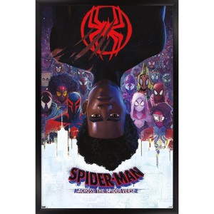 Trends International Marvel Spider-Man: Across the Spider-Verse - Official One Sheet Framed Wall Poster Prints - 1 of 4