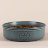 Mason Cash: Reactive Paw Pet Bowl - 7", 32oz - Blue Glaze, Dog Food-Water Dish - 3 of 4
