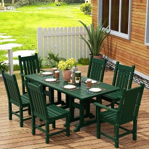 WestinTrends Malibu 7 Piece Outdoor Patio Dining Set Outdoor Dining Table with Dining Chair - 1 of 3