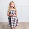Hope & Henry Girls' Short Sleeve Ruffle Collar Party Dress with Bow, Infant - 4 of 4