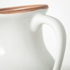 Sullivans 8" Natural Rimmed White Vase - 2 of 4