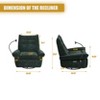 Nebula Vortex 38.98'' Velvet Upholstered Power Recliner - 4 of 4