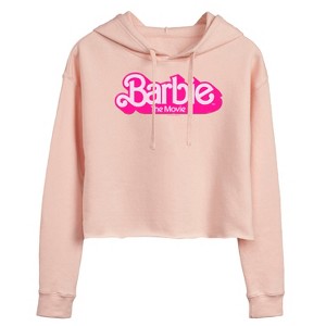 Women's - Barbie - Movie Logo Cropped Graphic Hoodie - 1 of 3