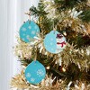 Juvale 48 Pack DIY Wooden Disk Christmas Tree Decorations, Blank 3 Inch Round Wood Ornaments for Holiday Crafts - 2 of 4