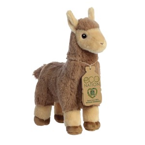 Aurora Medium Llama Eco Nation Eco-Friendly Stuffed Animal Tan 9.5" - 1 of 4