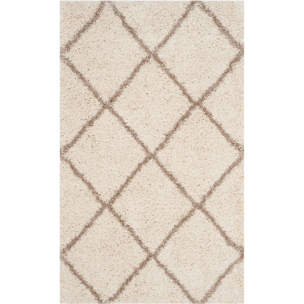 3'x5' Hudson Shag Accent Rug Ivory/Beige - Safavieh