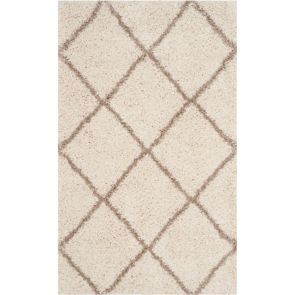 3'x5' Hudson Shag Accent Rug Ivory/Beige - Safavieh