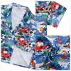 BLUEMING Men's Hawaiian Shirt Short Sleeve Floral Button Down Shirts Hot Holiday Beach Shirts - 4 of 4