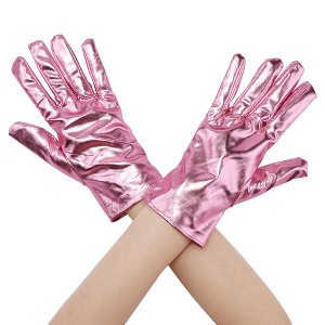 INSPIRE CHIC Women's Metallic Full Finger Wrist Length Gloves - 1 of 4