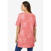 Woman Within Women's Plus Size Perfect Printed Short-Sleeve Boatneck Tunic - 3 of 4