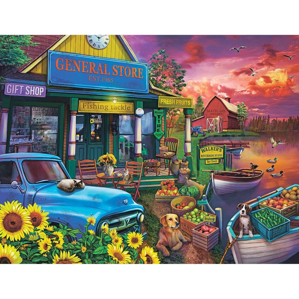 Photos - Jigsaw Puzzle / Mosaic Springbok Riverside Market Jigsaw Puzzle - 500pc 