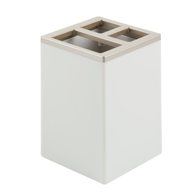 mDesign Plastic Bathroom Toothbrush, Toothpaste Stand Holder : Target