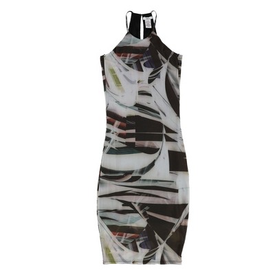 bar III Womens Printed Bodycon Dress