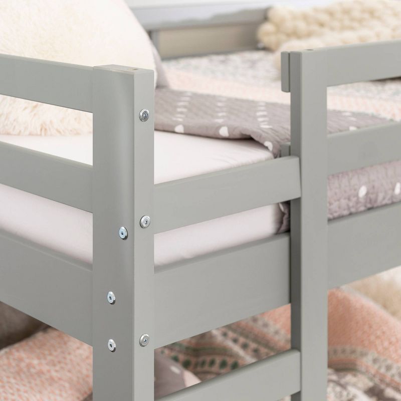 Twin Over Twin Indy Solid Wood Low Bunk Bed - Saracina Home, 6 of 13