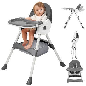 TUMAJUP 6- in -1 Baby High Chair with 5 -Point Safety Harness - 1 of 4
