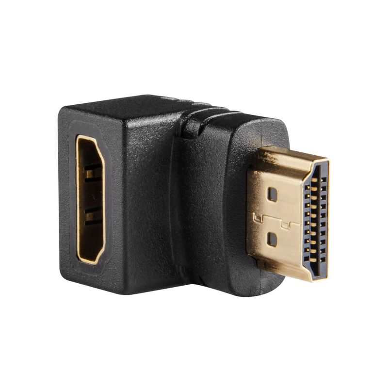 Insten Right Angle 90 Degree HDMI Female to Male Extend Adapter F/M, 2 of 5