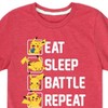 Boys' - Pokémon - Eat Sleep Battle Repeat Short Sleeve Graphic T-Shirt - 2 of 4
