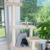Armarkat 65" Real Wood Cat Tree With Sisal Rope, Hammock, soft-side playhouse A6501 - 4 of 4