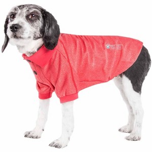 Pet Life (R) Active 'Fur-Flexed' Relax-Stretch Wick-Proof Performance Dog Polo T-Shirt - 1 of 4