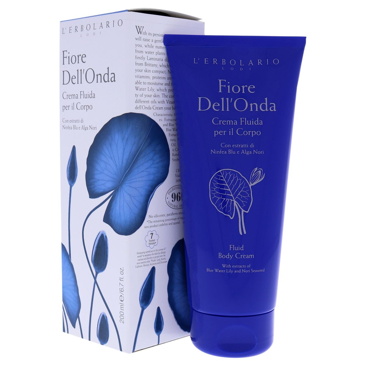 L'Erbolario Fiore Dell'Onda Fluid Body Cream - Body Cream for Dry Skin - 6.7 oz - thumbnail 3