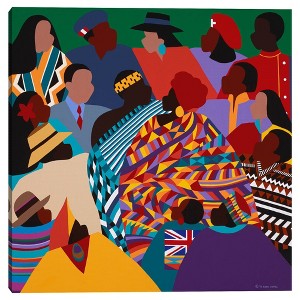 35" x 35" The International Decade by Synthia Saint James Canvas Art Print - Masterpiece Art Gallery: African American Heritage - 1 of 4