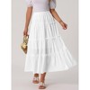 INSPIRE CHIC Women's High Waist A Line Boho Midi Skirt - 3 of 4