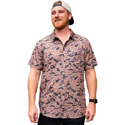 Burlebo Men's Performance Short Sleeve Button Up Shirt