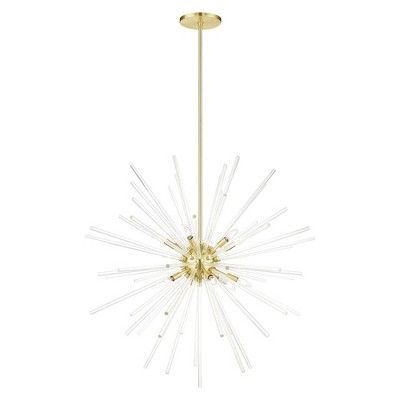Livex Lighting Utopia 12 - Light Chandelier in  Satin Brass