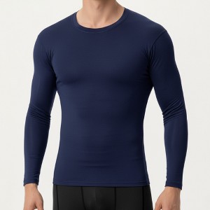 Anna-Kaci Active Men's Long Sleeve Compression Base Layer Top with Stretch Fit and Moisture-Wicking Fabric - 1 of 4