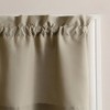 Martine Microfiber Semi Sheer Rod Pocket Kitchen Curtain Valance and Tiers Set - No. 918 - image 2 of 4