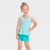 Toddler Girls' Shirt & Shorts Set - Cat & Jack™ - 3 of 4