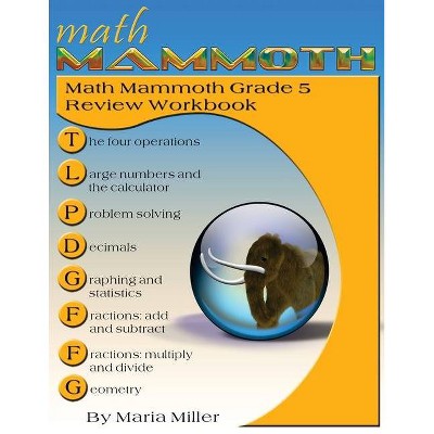 Math Mammoth Grade 5 Review Workbook - by  Maria Miller (Paperback)