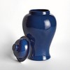 Plum & Post Koa Lidded Ginger Jar Large - Navy Ceramic Décor - 3 of 4