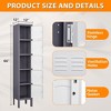 Mlezan 5-Door Metal Locker:  Steel Storage for Employees, Gym, Office, School, or Garage. Durable and Functional. Assembly Required. - 3 of 4