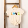 The Juniper Shop Love With Animal Letters Toddler Short Sleeve Tee - 2 of 2