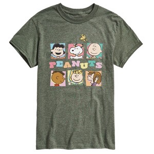 Men's - Peanuts - Boxes Snoopy And Friends Short Sleeve Graphic T-Shirt - 1 of 4
