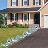 Big Dot of Happiness Shark Zone - Shark and Fin Lawn Decor - Outdoor Jawsome Party or Birthday Party Yard Decorations - 10 Piece - 3 of 4