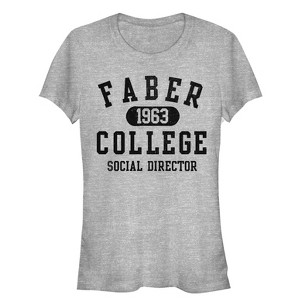 Juniors Womens Animal House Faber College Social Director T-Shirt - 1 of 4