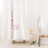 Deny Designs April Lane Art Fancy Bow Monogram Shower Curtain - 2 of 3