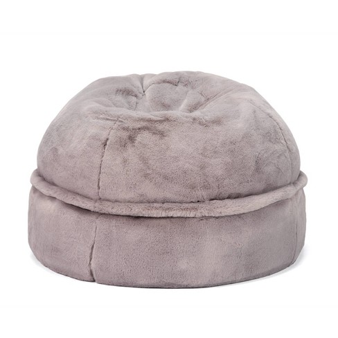 Theo Original Storage Beanbag Rabbit Faux Fur Gray Mimish Target